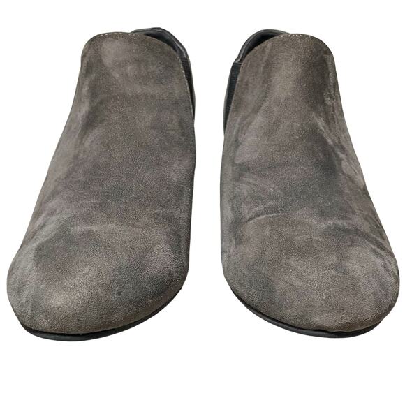 Vionic Elevated Stanton Slate Grey Suede Wedge Ankle Boots Booties - Size 10 - Picture 4 of 11
